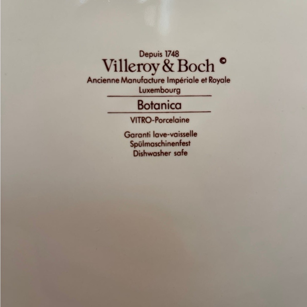 VILLEROY & BOCH Botanica 12" Cake Plate / Tray -Salvia Pratensis Meadow Sage - Picture 6 of 9
